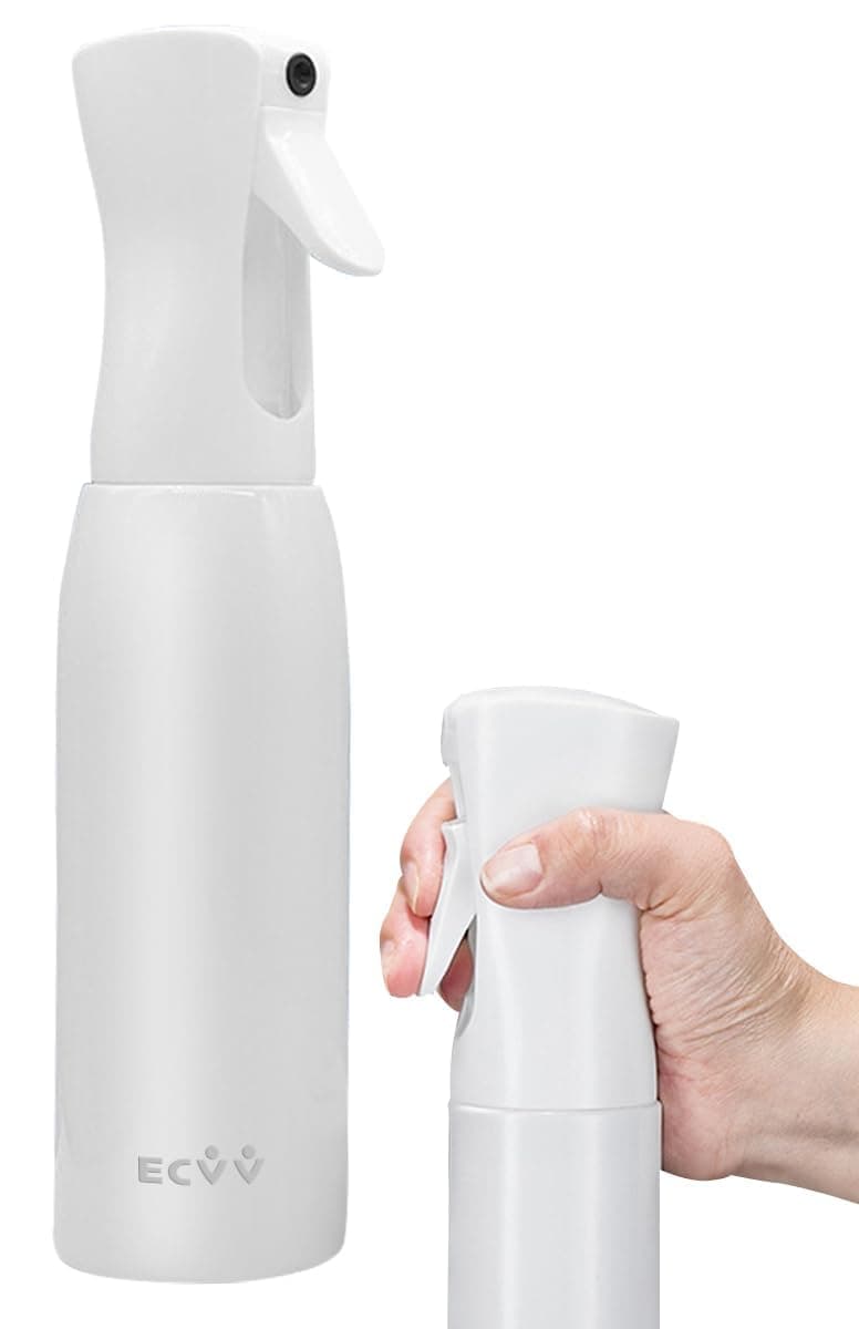 500ml Continuous Spray Bottle Plastic Empty Hair Mist Sprayer Ultra Fine Water Mister for Hairstyling Cleaning Salons Plants Pet Care (White)