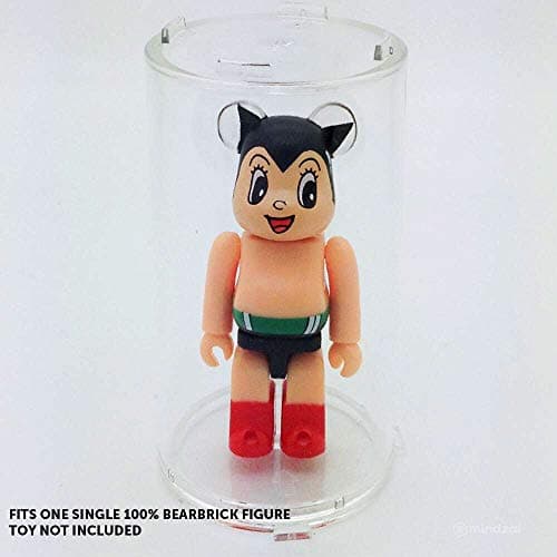 Clear Round Display Case for 100% Bearbrick Figures