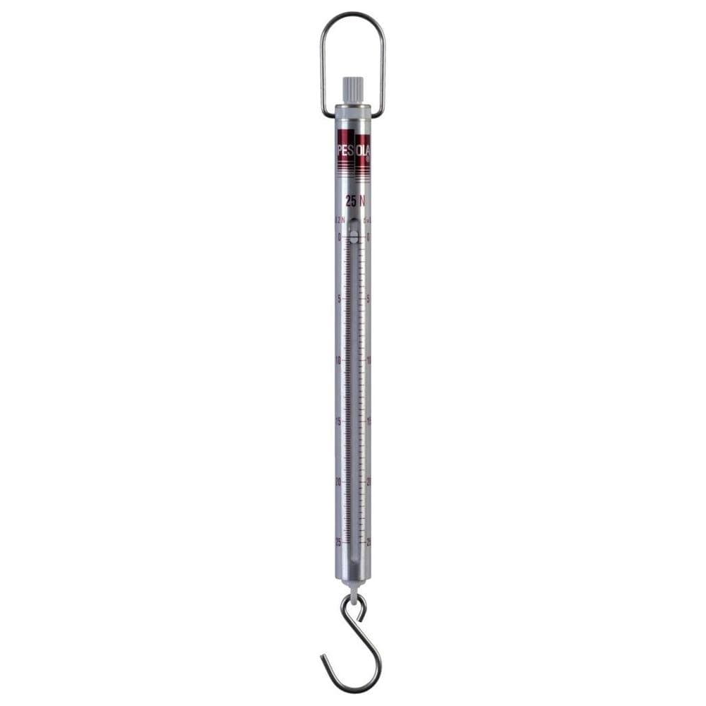Pesola Medio-Line Spring Scale, 25 N x 0.2 N, w/Hook End