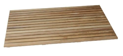 Authenteak Teak 39.5" X 19.75" Rectangular Floor Mat - Open with Natural Finish