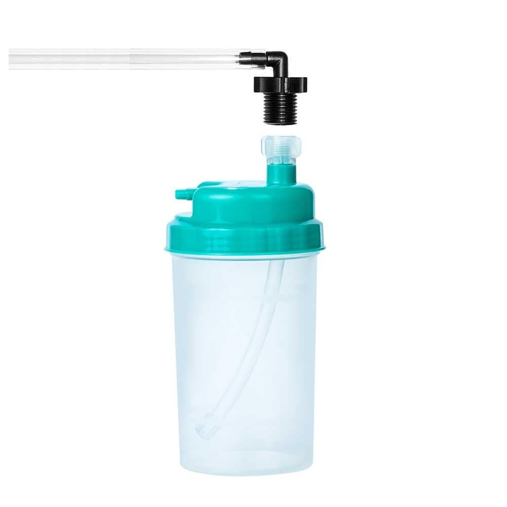 Oxygen Concentrator Humdifier Bottle with extra pipe and connector suitable for all types of oxygen concentrator machines, 500 ml bottle
