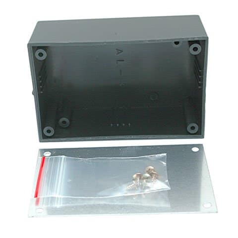 CES Plastic Enclosure Boxes with Aluminum Top. Size: 4-1/8” X 2-5/8” X 1-5/8”