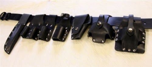Myers Leather Tool Belt - Steel Erectors (Black)