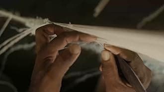 Modern Geometric 3D Textured Thick and Soft Shaggy Fur Rug & Carpet (6x6 Feet - Square Shape, Colour - Brown/Beige/Cream)