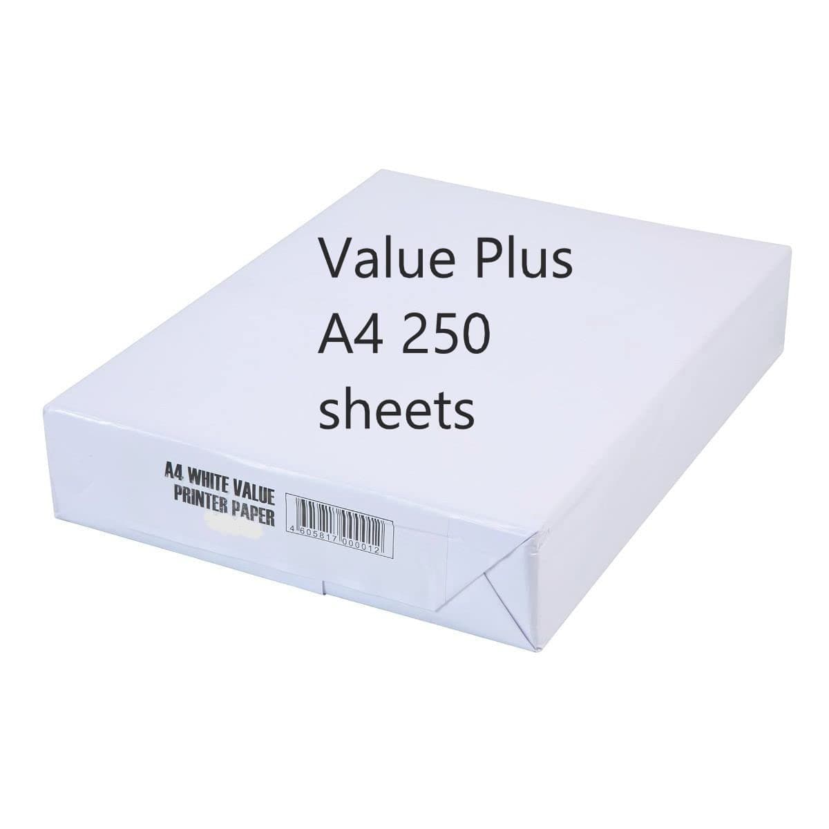 A4 White Copier Printing Paper 250 Sheets 80gsm