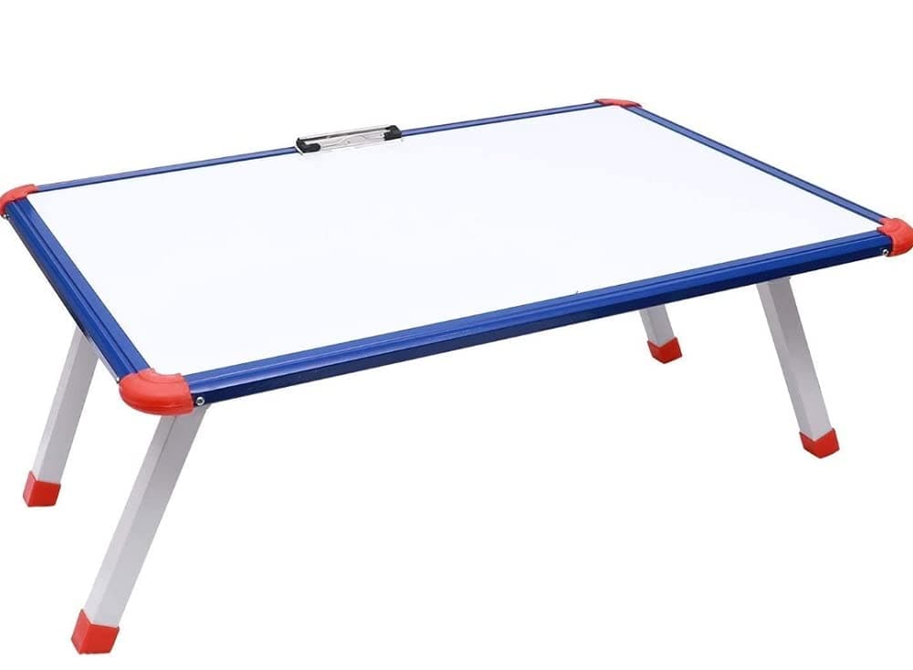 Tykon Hub Foldable Portable Laptop Study Writing Bed, Whiteboard with Paper Holding Clip