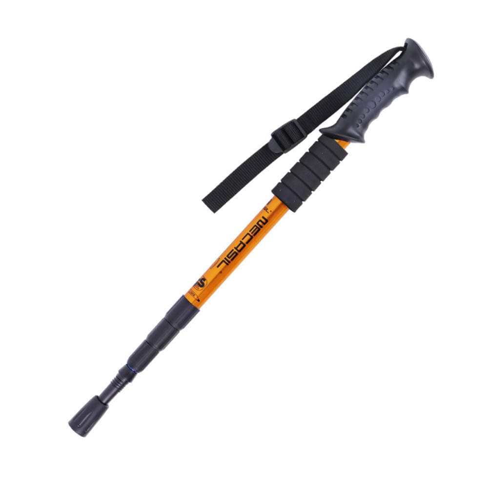 – 4 Session Folding Trekking Pole Adjustable Hiking Stick Telescopic Cane For Hiking Camping Walking