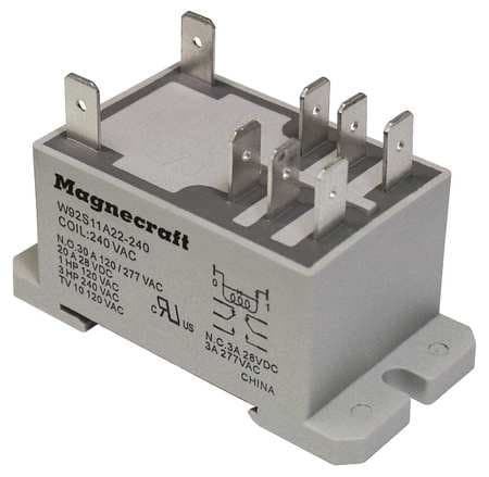 Enclosed Power Relay, 8 Pin, 12Vdc, Dpdt