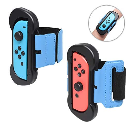 Wrist Dance Band for Nintendo Switch/ Switch OLED Joy Cons Game Just Dance 2022/2021/2020/ 2019 and Zumba Burn It Up, Adjustable Elastic Strap for Controller, 2 Pack (Fit for 4.72-7.5 inches Wrist )