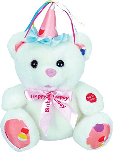 Happy Birthday Singing Bear, 10", Multicolor