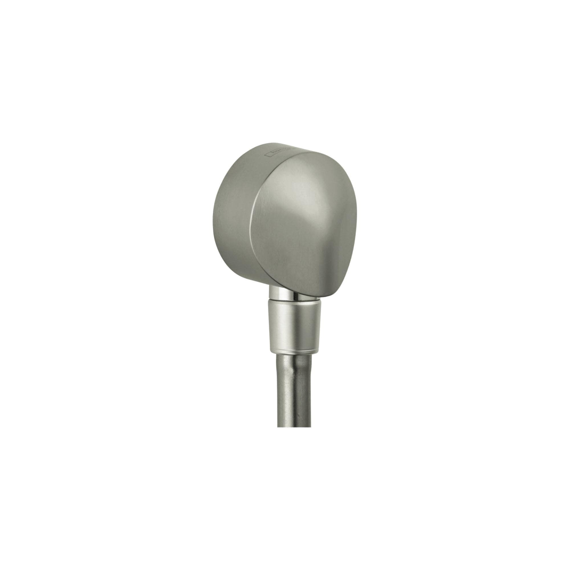 FixFit Handheld Shower Wall Outlet 1/2-inch Thread Connection Round Modern Flush Mount in Brushed Nickel, 27458823