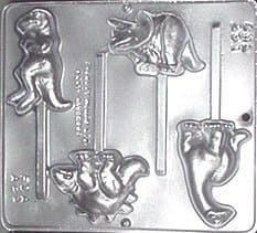 Dinosaur Assortment Chocolate Lollipop Mould