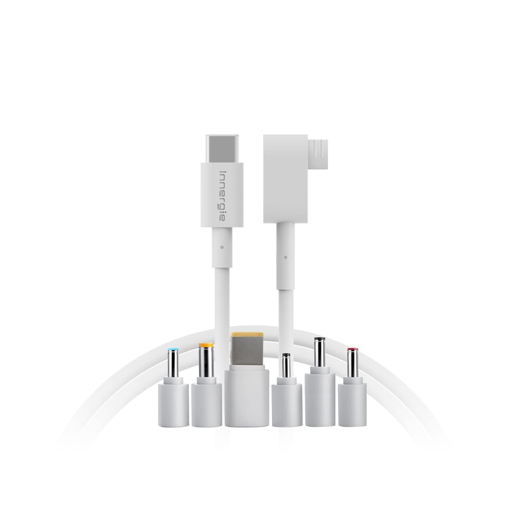 Innergie C-T USB-C 1.5m Power Adapter Cord with Universal Laptop Connector Tips to Fit Most Laptop,Multi PC Connectors for Compatible with Acer/ASUS/Dell/HP/Lenovo& More (Delta Electronics)