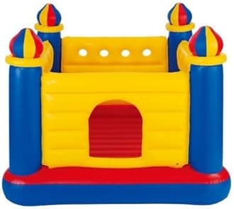 Jump-O-Lene Castle Bouncer 69" x 69" x 53" Or 1.75m x 1.75m x 1.35m for Kids Age 3-6