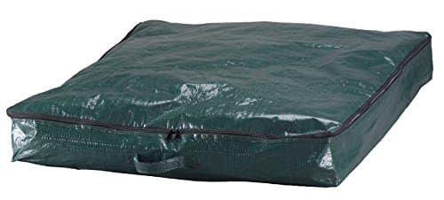 LAMINET Water Resistant Pop-Up Storage Bag - Fully Fits 6 Foot Tree - Forest Green with Black Zipper - (30" x 30" x 4.5")