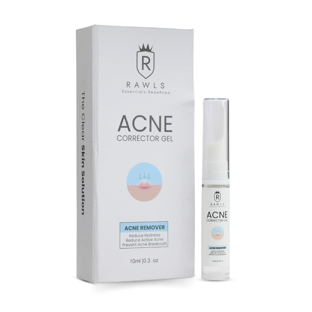 Rawls Corrector Gel for Active Acne & Redness Reduction, Breakout Prevention with Witch Hazel & Tea Tree Oil – 10 ml