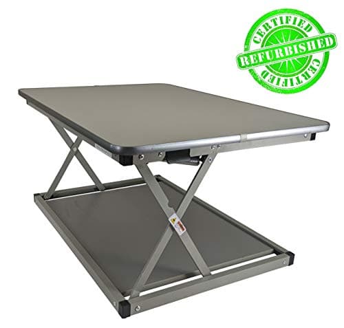 CHANGEdesk MINI Small Adjustable Height Standing Desk Converter Laptop Single Monitor Desktop Computer portable lightweight ergonomic sit stand up riser affordable (Renewed)