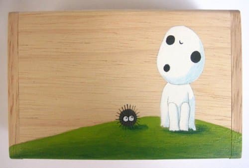 Kodama Hand Painted Wood Box #1