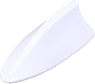 Possbay Shark Fin Antenna, Car Roof AM/FM Signal Aerial with Adhesive Tape for BMW Audi SUV Truck Van (White)