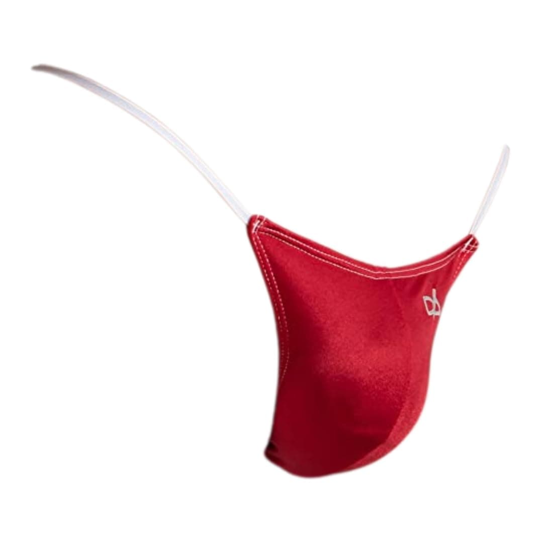 Daniel Alexander Men’s Sexy G-String Underwear w/T-Back Shiny Pouch, Backless Thongs for Men, Low Rise Waist String Bikini