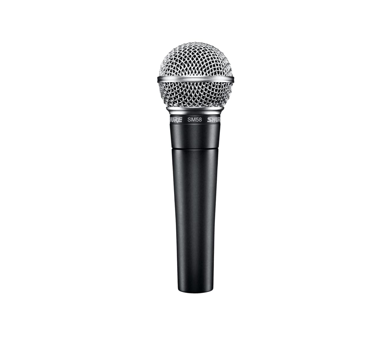 SM58 Professional Dynamic Vocal Microphone with 25-Foot XLR Cable – Cardioid Mic for Live Performance, Studio Recording, Podcasting & Streaming (SM58-CN), Black & Silver