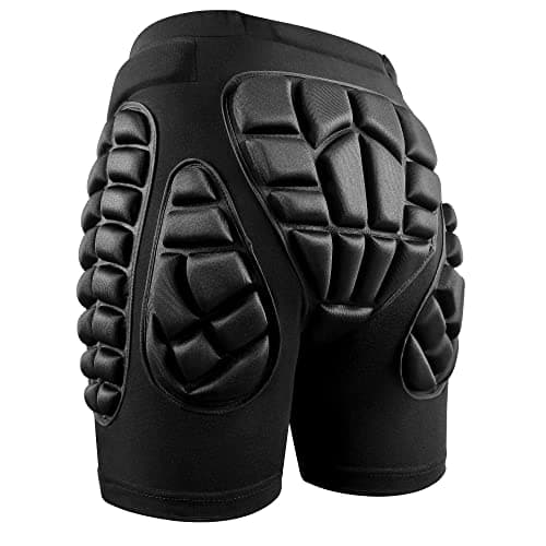 Soared 3D Protection Hip Butt EVA Paded Short Pants Protective Gear Guard Impact Pad Ski Ice Skating Snowboard Black