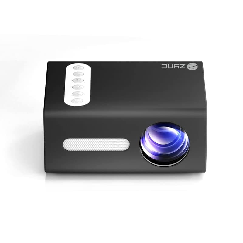 Zync S2 Mini LED Projector 600 Lumens 3.5mm Audio 320x240 HDMI USB Mini Beamer Home Media Player Support Full HD 1080 (Black)