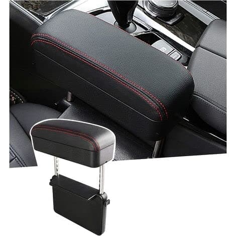 AUPERTO Car Center Console Armrest Box Support Elbow Rest Cushion Adjustable Height Armrest Box Uniform for Most Vehicles SUV Trucks