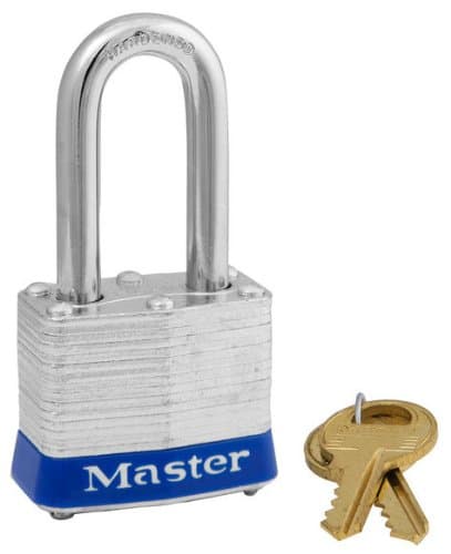 Master Lock 3DLF 1-1/2" No. 3 Long Shackle Laminated Padlock