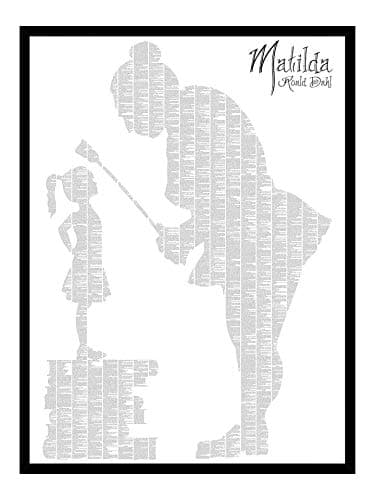 Matilda book on one page- Roald Dahl by Spineless Classics