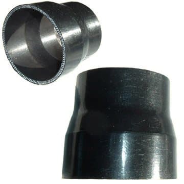 Silicone Reducer, 4.0" to 2.5" - Black