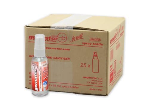- Germstar ONE 2oz. Hand Sanitizer Spray Bottles (25/case)