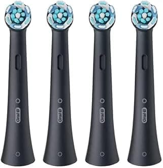 Oral-B iO Ultimate Clean Black Toothbrush Heads, Pack of 4 Counts