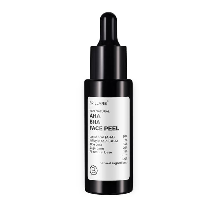 30% AHA + 2% BHA Face Peel | Exfoliating Solution for Dull, Dead & Acne Prone Skin | Removes Tan, Unclogs Pores & Reduces Dark Spots | Gentle Peeling Serum for Glowing, Even Skin Tone