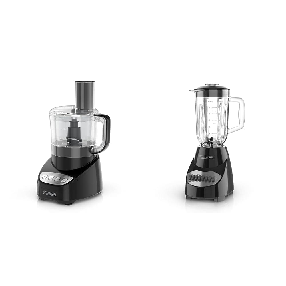 8-Cup Food Processor and 10-Speed Countertop Blender Bundle