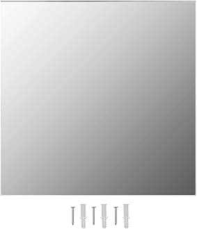 vidaXL Wall Mirror 60x60cm Square Glass Bedroom Vanity Makeup Dressing Decor