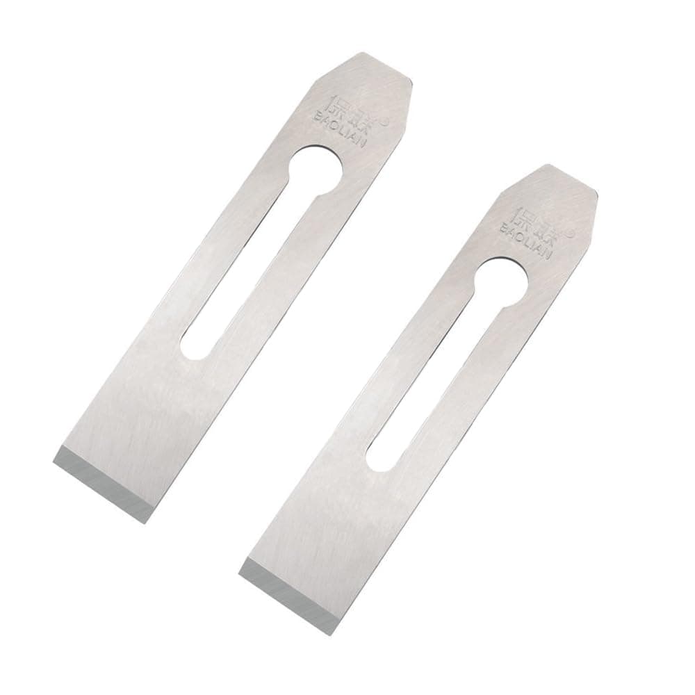 2 Pack 38MM / 1.5inch Wide Replacement Bench Plane Blades Iron Plate Knife for Woodwork Hand Planer Carpentry Edge Trimming Saw DIY Tool Set Parts Accessories…