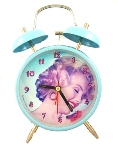 Marily Monroe Twin Bell Alarm Clock Mm-c127