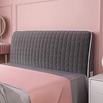 Headboard Covers Slipcover, Stretch Bed Headboard Covers, Small Square Jacquard Dustproof Protector Cover for Upholstered Headboard (Milk White, Queen Headboard Length ( Color : #18 , Size : 170cm/67i
