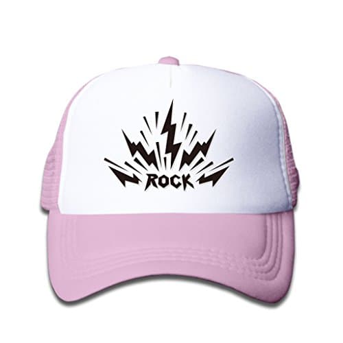 Baseball Caps Rock Black Letters with Lightning Hat