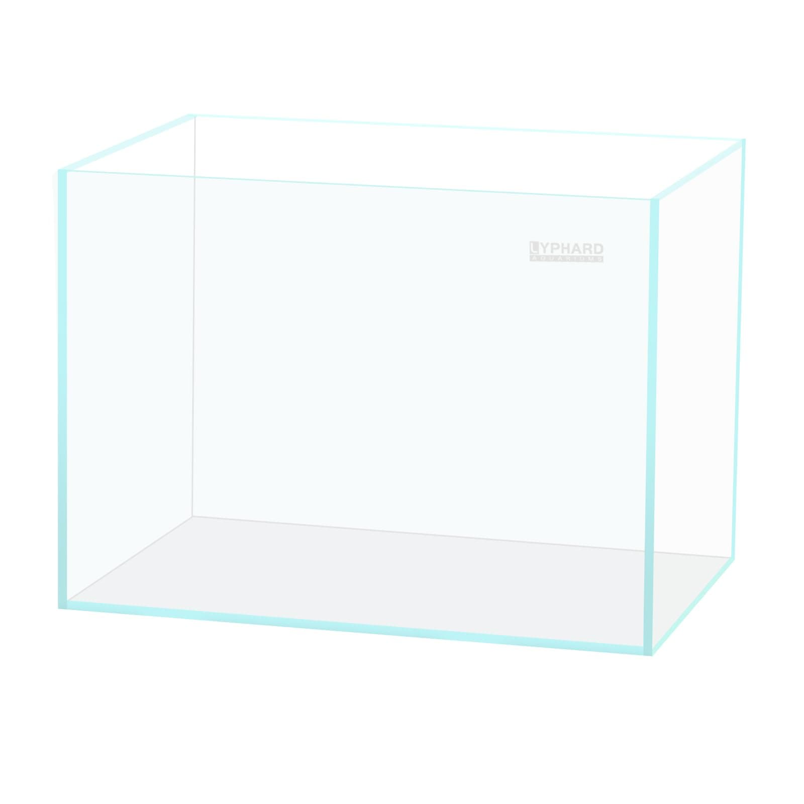 LYPHARD AQUARIUMS 9.5 Gallon Rimless Aquarium, Ultra Clear Glass Low Iron Small Fish Tank for Betta, L15.7×W11.8×H11.8 Inches Thickness 5mm with EVA Foam Mat Included