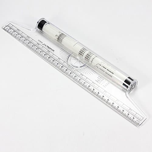 Clear Metric Parallel Multi-purpose Drawing Rolling Ruler