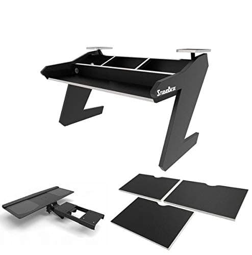 Virtuoso All Black Bundle with Rack Bay Covers and PC Keyboard Shelf