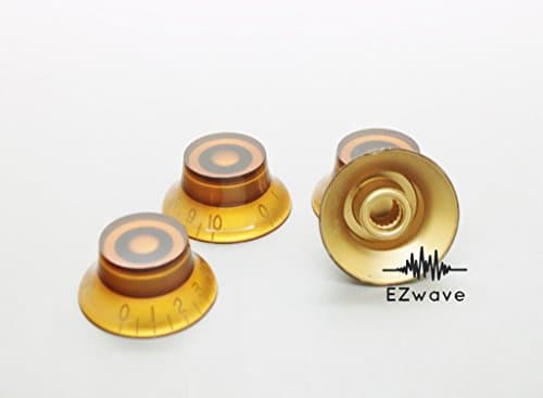 4Pcs Bell Speed Volume Tone Control Knob Les Paul LP SG Guitar-Gold
