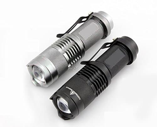 Mini CREE LED Tactical Flashlight Torch Adjustable Focus Zoom Light Lamp 300 Lumen
