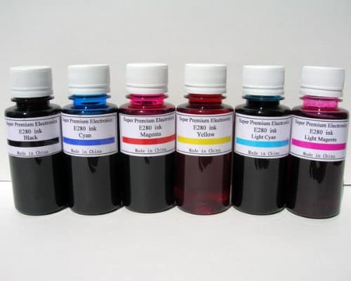 6x500ml Bulk Ink Refills for Epson Printers and CISS Systems