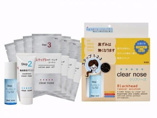 X 2 Packs Best Set Clear Nose Blackhead Remover Solution 3 Easy Steps to Clear Out Blackhead and Create Smooth Refined Pores Without Irritation.