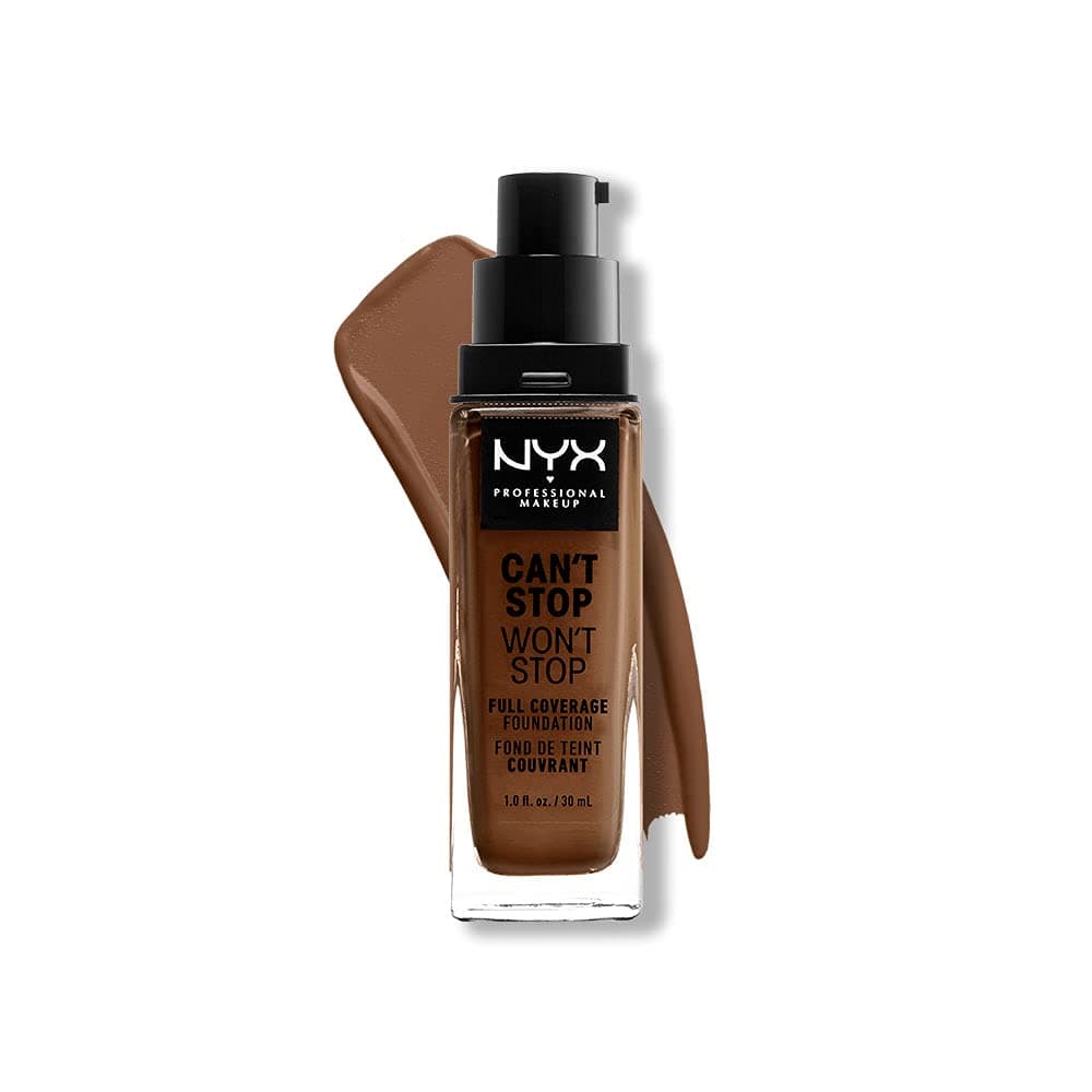 NYX PROFESSIONAL MAKEUP Can't Stop Won't Full Coverage Foundation, Mocha 19