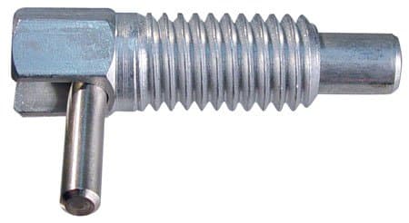 1/2-13 x 1.25, End Force - 5.00lbs, Inch, Steel Body/Nose, L-Handle, Standard, Locking, Hand Retractable Spring Plunger (1 Each)