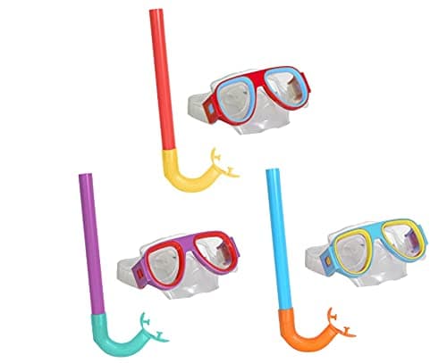 SAFETY Splash-N-Swim Snorkel and Goggle Sets Assorted ( Set of 3) (snorkel)